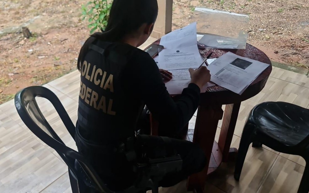 Operao da Polcia Federal contra fraude no registro de CAC em Gois  Foto: PF/Divulgao