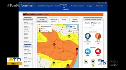 Previsão do tempo: Chance de chuvas fortes predomina em todo o estado