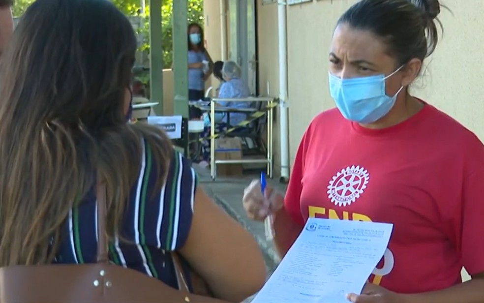 Laudo precisa comprovar comorbidade para paciente se vacinar contra Covid-19 Goiânia Goiás — Foto: Reprodução/TV Anhanguera