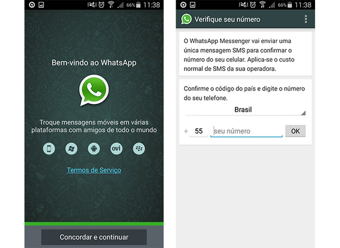 Instale o WhatsApp original e aguarde 24 horas para ter a conta liberada (Foto: Reprodu??o/Barbara Mannara)