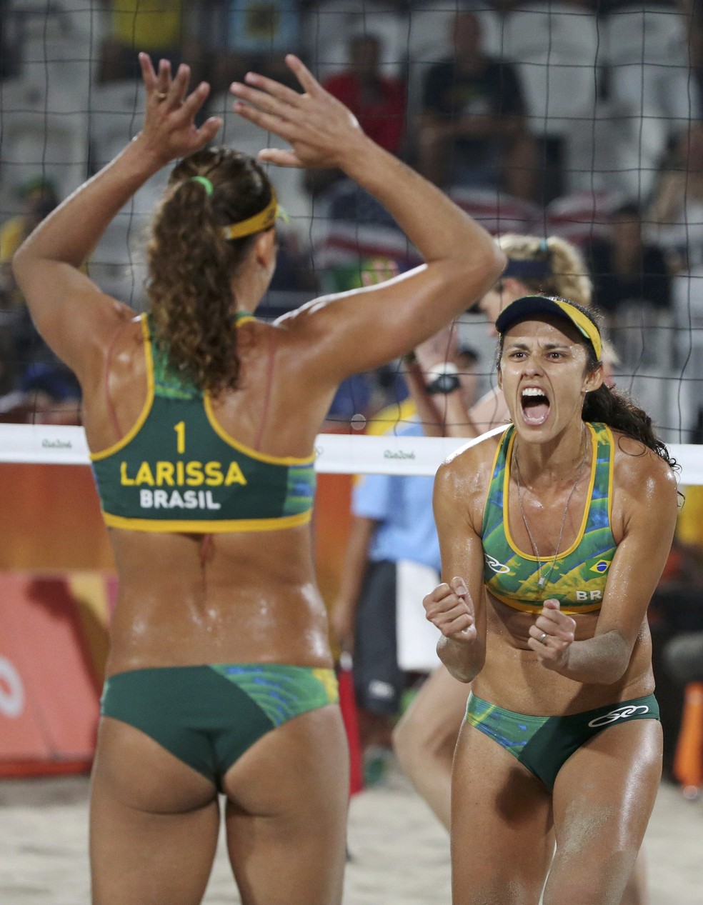 Larissa e Talita em ação nos Jogos Olímpicos do Rio 2016 (Foto: Reuters)