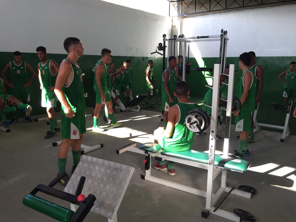 Lagarto treina visando a Copa São Paulo 2018 (Foto: Ascom/LFC)