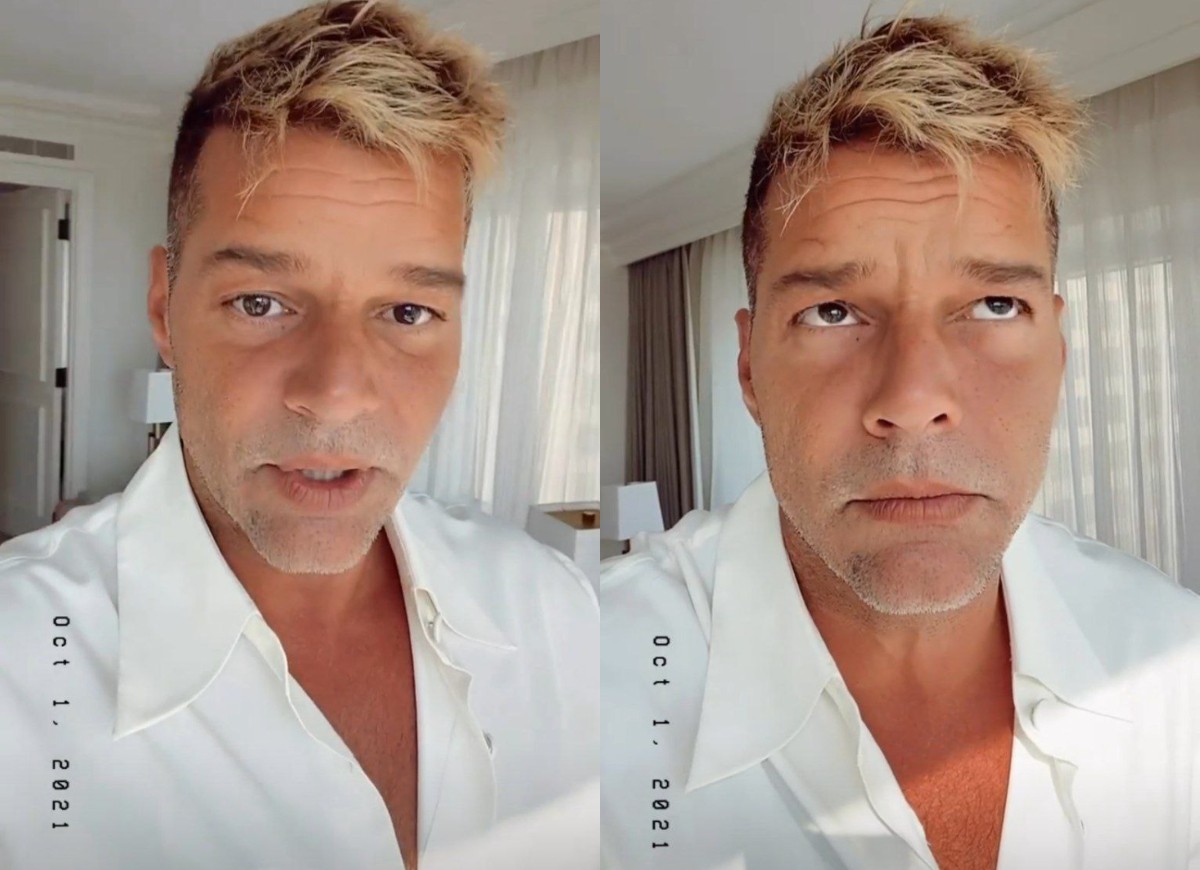 Ricky Martin rebate acusações de harmonização facial (Foto: Reprodução/Instagram)