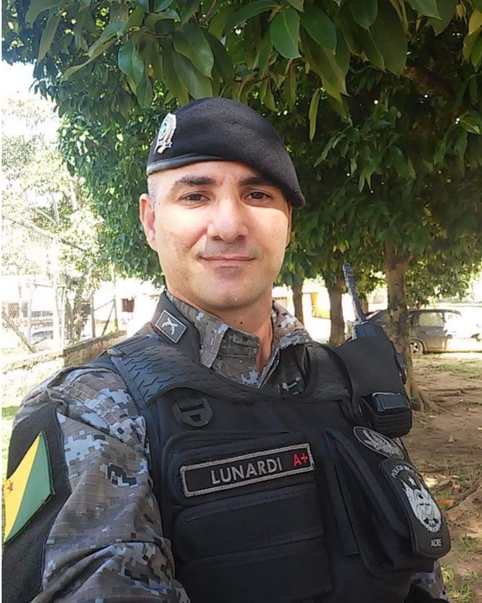 Sargento Lunardi passou por uma cirurgia na manhã desta terça (31) — Foto: Reprodução