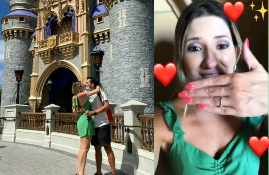 Dani Calabresa é pedida em casamento na Disney (Foto: Reprodução / Instagram)