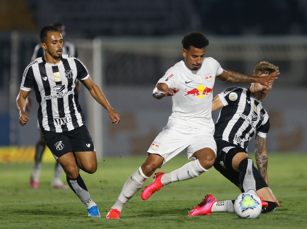 Lucas Evangelista e Thonny Anderson podem voltar ao Bragantino no duelo  contra o Goiás | bragantino | ge