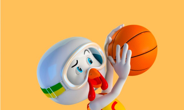 Lek Trek "cestinha": mascote será estrela da estratégia de marketing associada à liga de basquete  