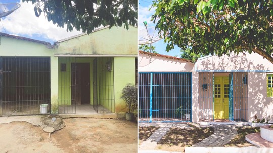 Casa no interior de Pernambuco viraliza com pintura e reforma de R$ 3 mil; veja antes e depois