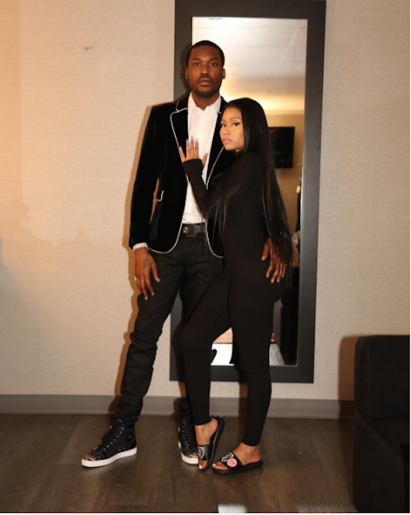 A cantora Nicki Minaj com seu namorado (Foto: Instagram)