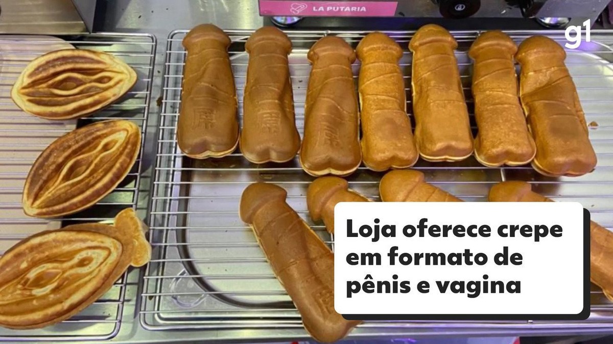 Aberta por brasileira em Lisboa, loja de crepes em forma de vagina e pênis tem fila já antes de começar expediente