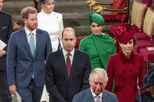 Príncipe Harry, Meghan Markle, Príncipe William, Kate Middleton, Príncipe Charles (Foto: Getty Images)