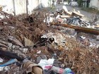 Rua com excesso de lixo em São Vicente, SP, preocupa moradores
