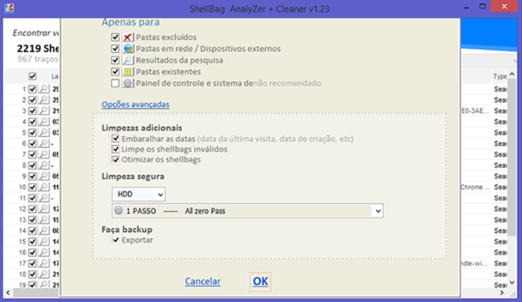 Shellbag Analyzer & Cleaner | Download | TechTudo