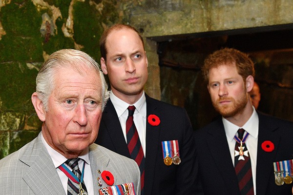 Príncipe Charles, William e Harry (Foto: Getty Images)