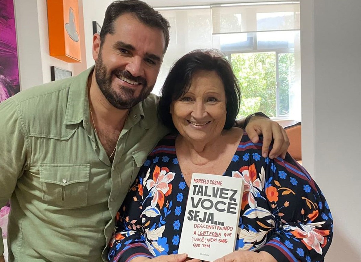 Marcelo Cosme e Dona Déa Lúcia (Foto: Reprodução/Instagram)
