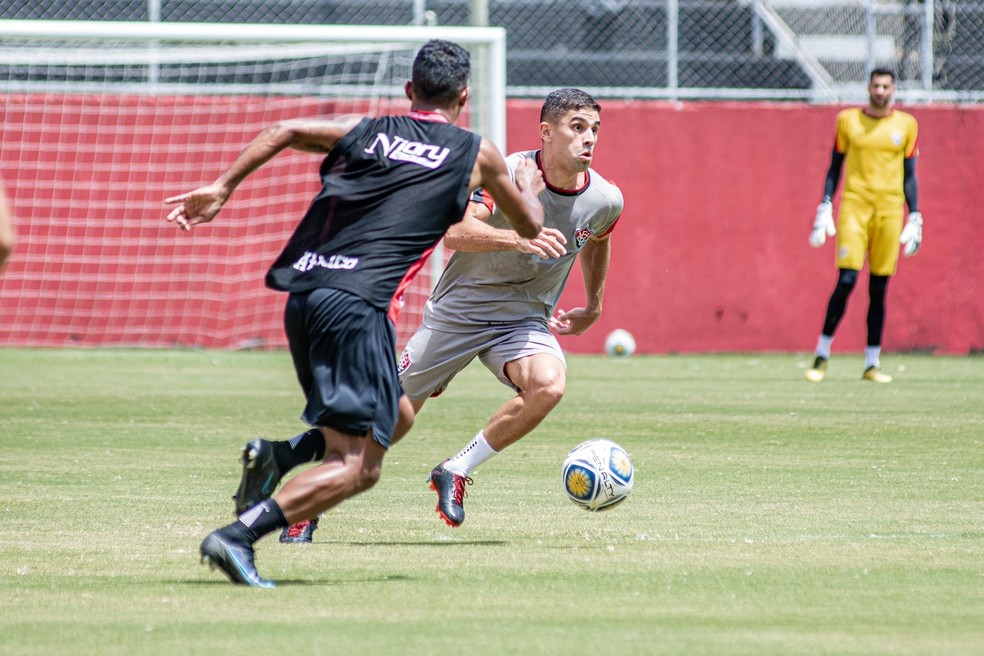 Foi o último jogo-treino do Vitória antes da estreia — Foto: Victor Ferreira/Divulgação/E.C. Vitória