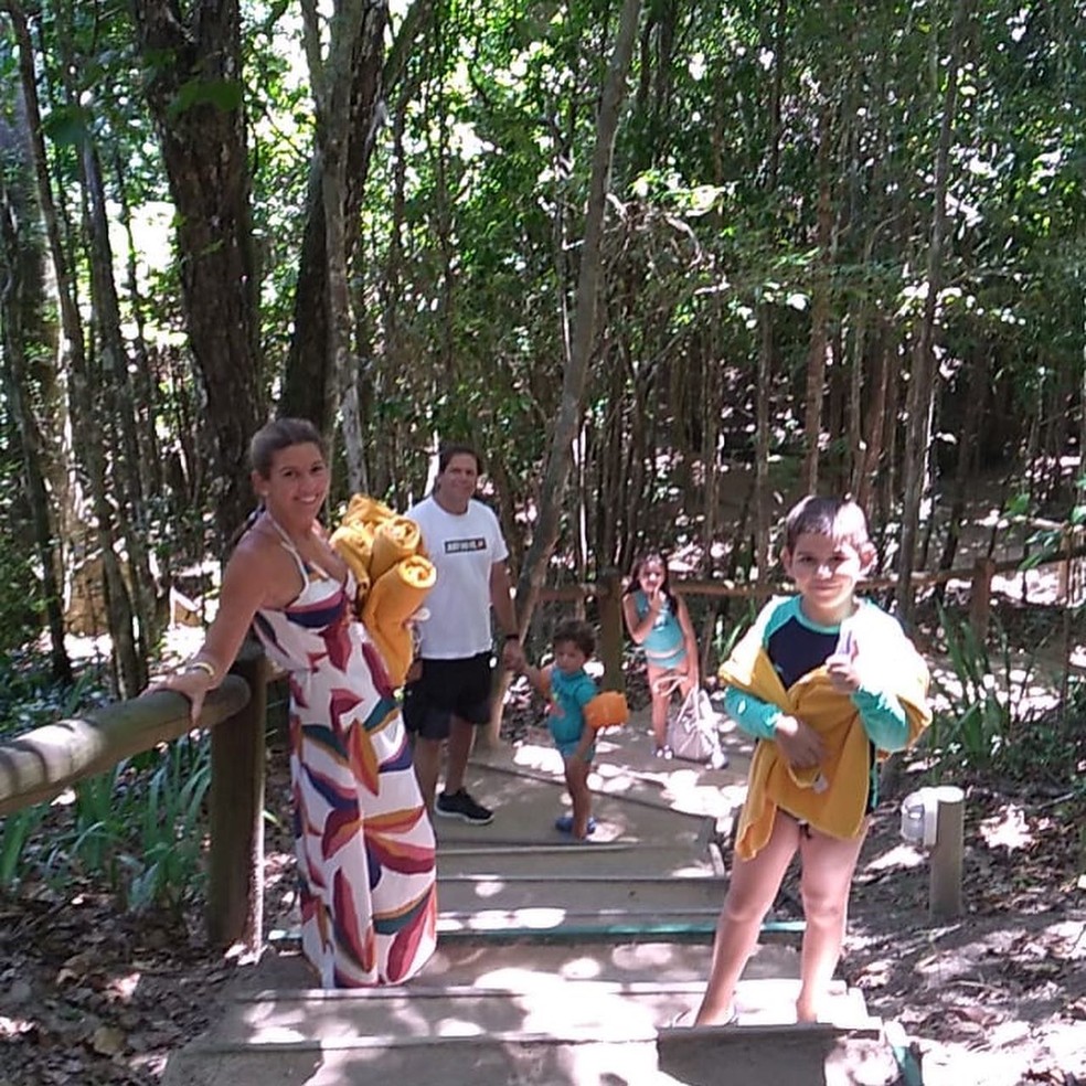 A família de Silvio Santos: a filha número 3 é Daniela Abravanel e casada com Marcelo Beyruti e mãe de Lucas,  Gabriel e Manuela — Foto: Instagram