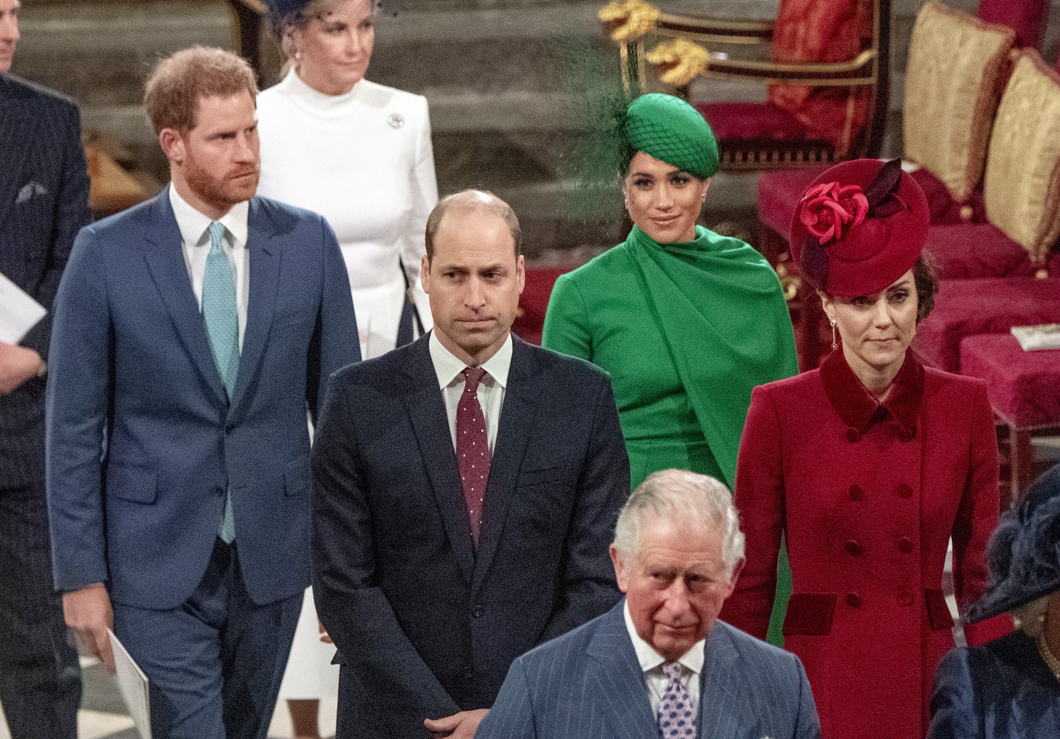 Príncipe Harry, Meghan Markle, Príncipe William, Kate Middleton, Príncipe Charles (Foto: Getty Images)