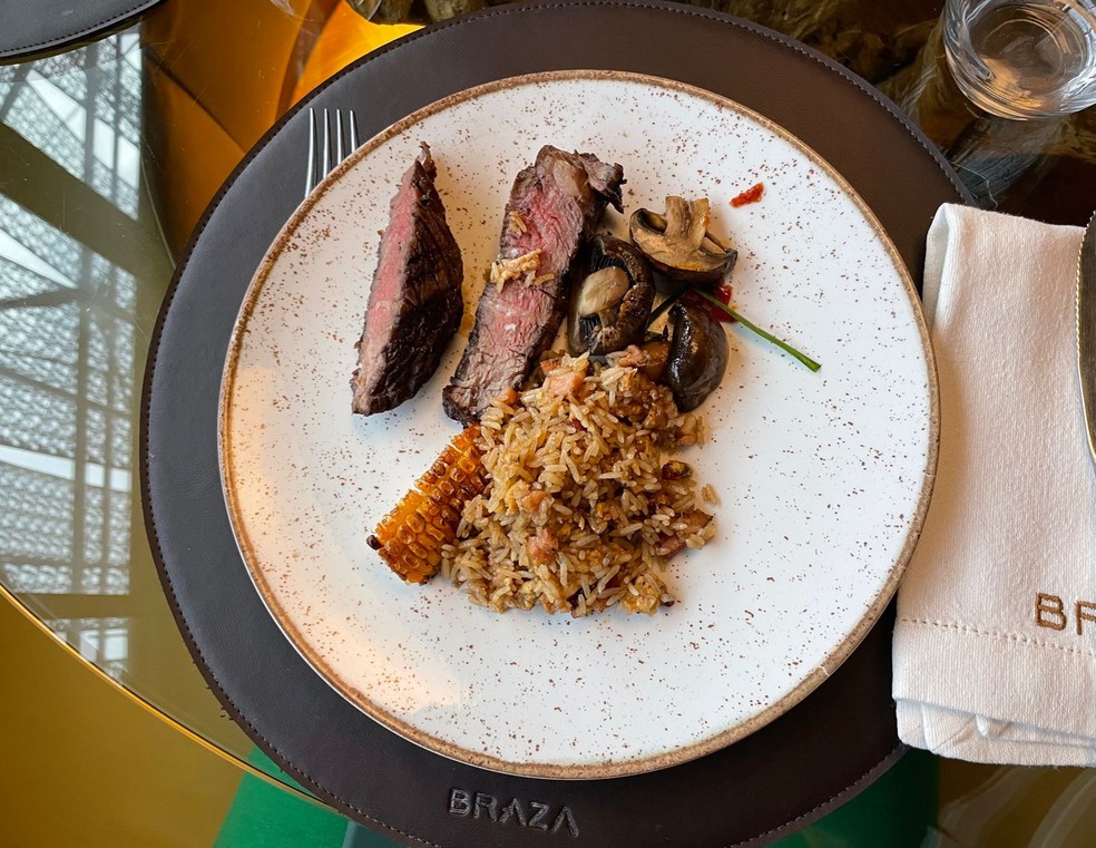 Prato predileto de Abel Ferreira em um dos restaurantes que ele frequenta em São Paulo — Foto: Emilio Botta