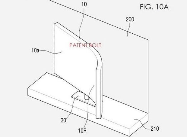 Patente da Samsung prevê televisor com tela flexível ajustável (Foto: Divulgação/Samsung)