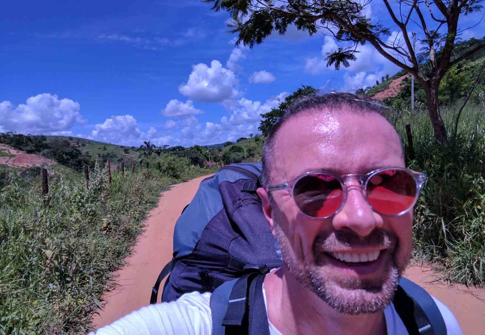 O húngaro havia saltado do Ibituruna no dia 16 de fevereiro e tirou uma foto perto de Alpercata, cidade a 19 quilômetros de Governador Valadares. (Foto: Thomas Antallfy/Arquivo pessoal)