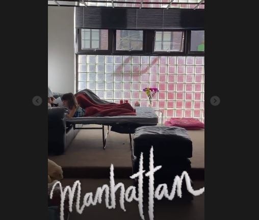 Luana Piovani mostra sofá do apartamento em Stories (Foto: Reprodução / Instagram)