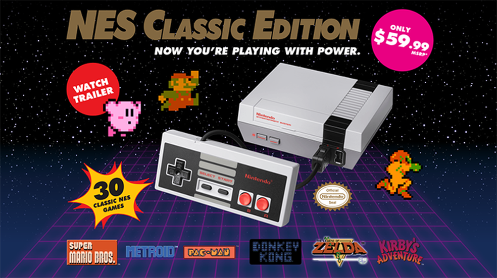 NES Classic começou a tendência de consoles retro para a Nintendo — Foto: Divulgação/Nintendo