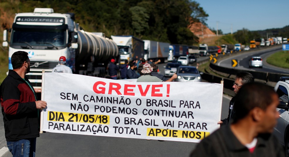 Greve de caminhoneiros (Foto: Reuters)