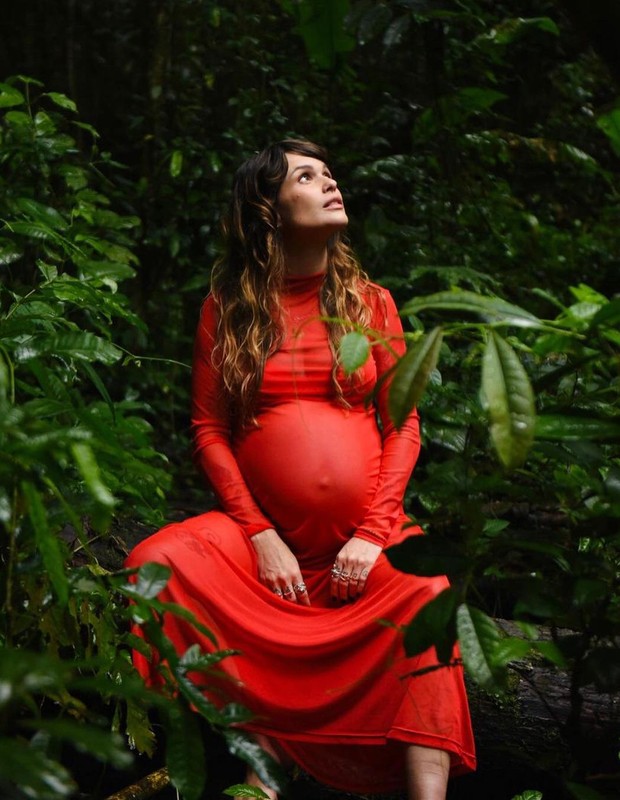 Luiza Machado Peixoto grávida de Maria Isabel, sua filha com Marcelo D2 (Foto: Bel Gandolfo)