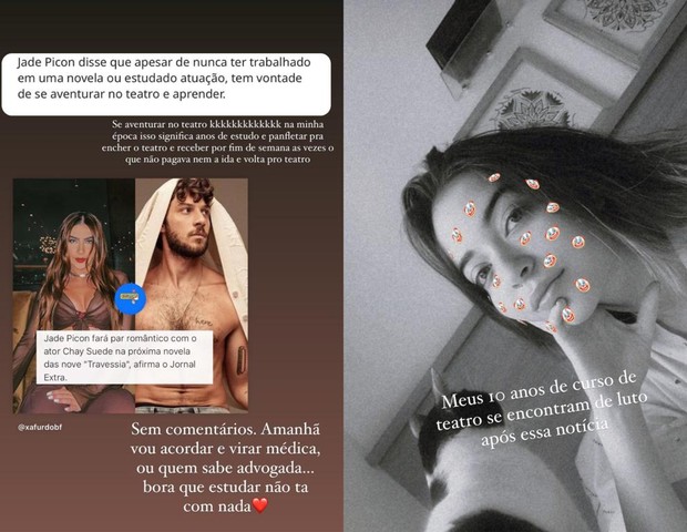 Anna Rita Cerqueira critica escalação de Jade Picon como atriz (Foto: Reprodução/Instagram)