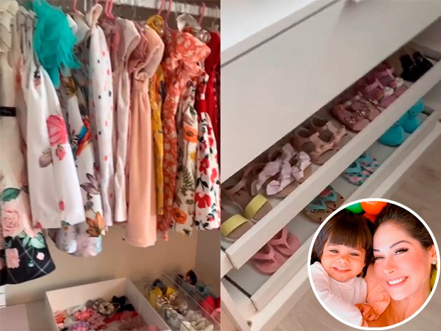 Mayra Cardi mostra o closet exclusiva da filha, Sophia, de apenas dois anos (Foto: Reprodução/Instagram)