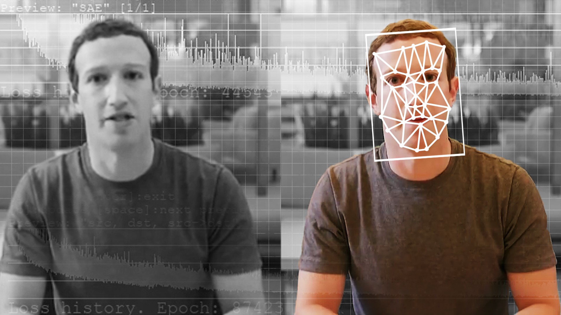 A comparison of an original and deepfake video of Facebook CEO Mark Zuckerberg. (Elyse Samuels/The Washington Post via Getty Images) (Foto: The Washington Post via Getty Im)