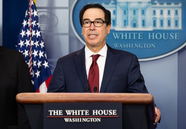 O secretário do Tesouro dos Estados Unidos, Steven Mnuchin (Foto: Getty Images)