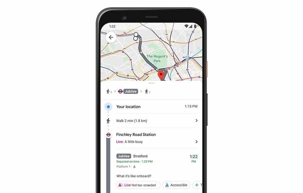 Google Maps recebe função para indicar lotação de transporte público em tempo real (Foto: Divulgação)