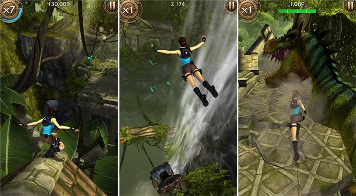 Lara Croft: Relic Run é um runner da Tomb Raider para Windows Phone (Foto: Divulgação/Windows Phone Store)