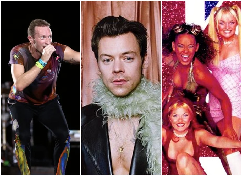 Coldplay, Harry Styles e Spice Girls