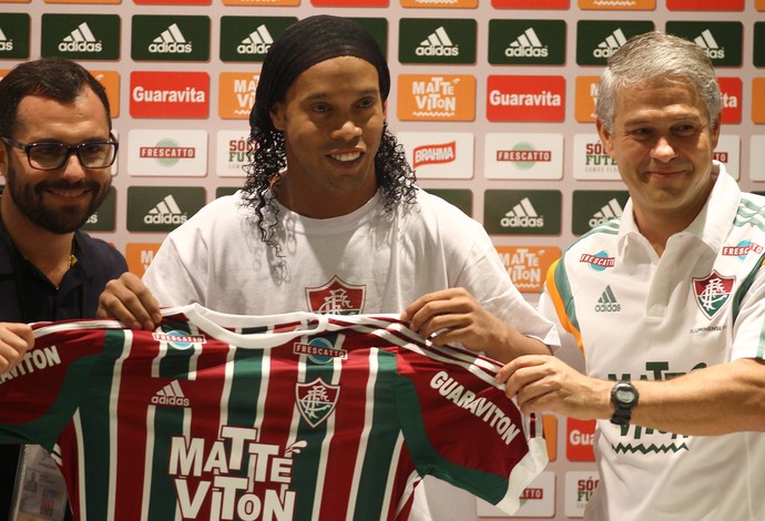 Apresentação Ronaldinho Gaúcho Fluminense (Foto: Marcelo de Jesus)