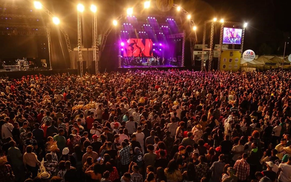 Festas de São João em Santo Antônio de Jesus, no recôncavo da Bahia, costumavam atrair multidões  — Foto: Marcello Dial/Fotógrafo show