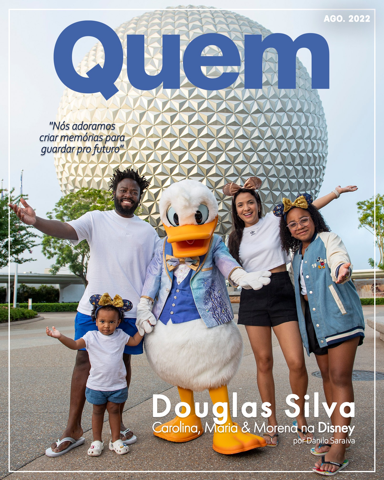 Douglas Silva e família na Disney (Foto: David Roark/ Walt Disney World Resort)