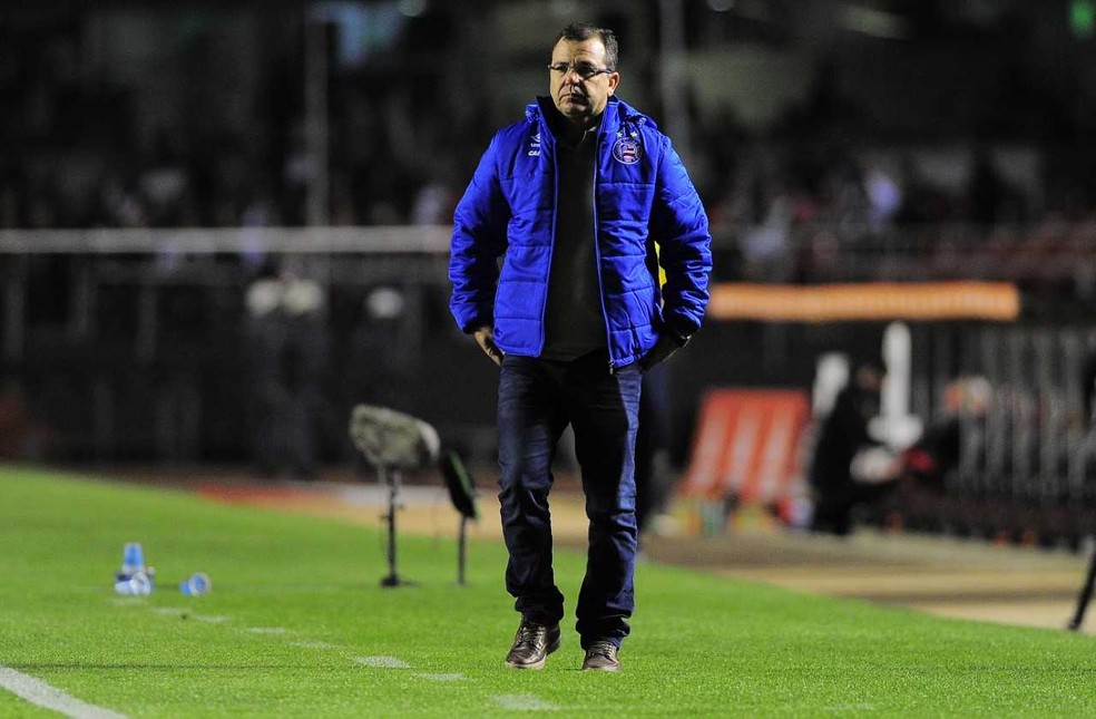 Treinador disse que Bahia se portou bem durante o jogo (Foto: Marcos Ribolli)