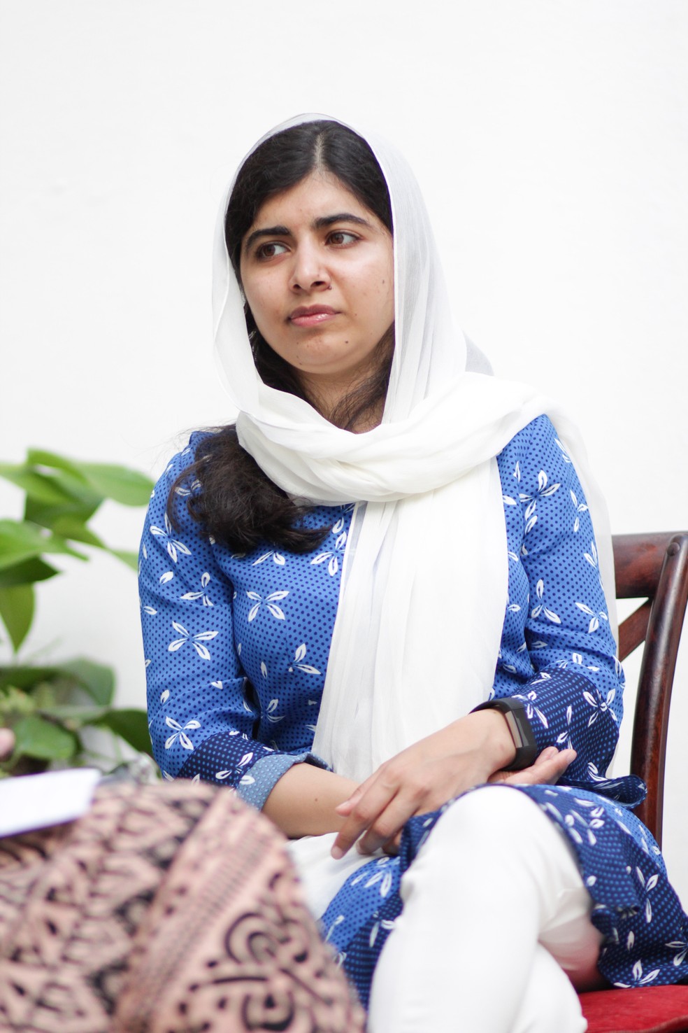 Malala Yousafzai dá entrevista em Salvador (Foto: Egi Santana/G1)
