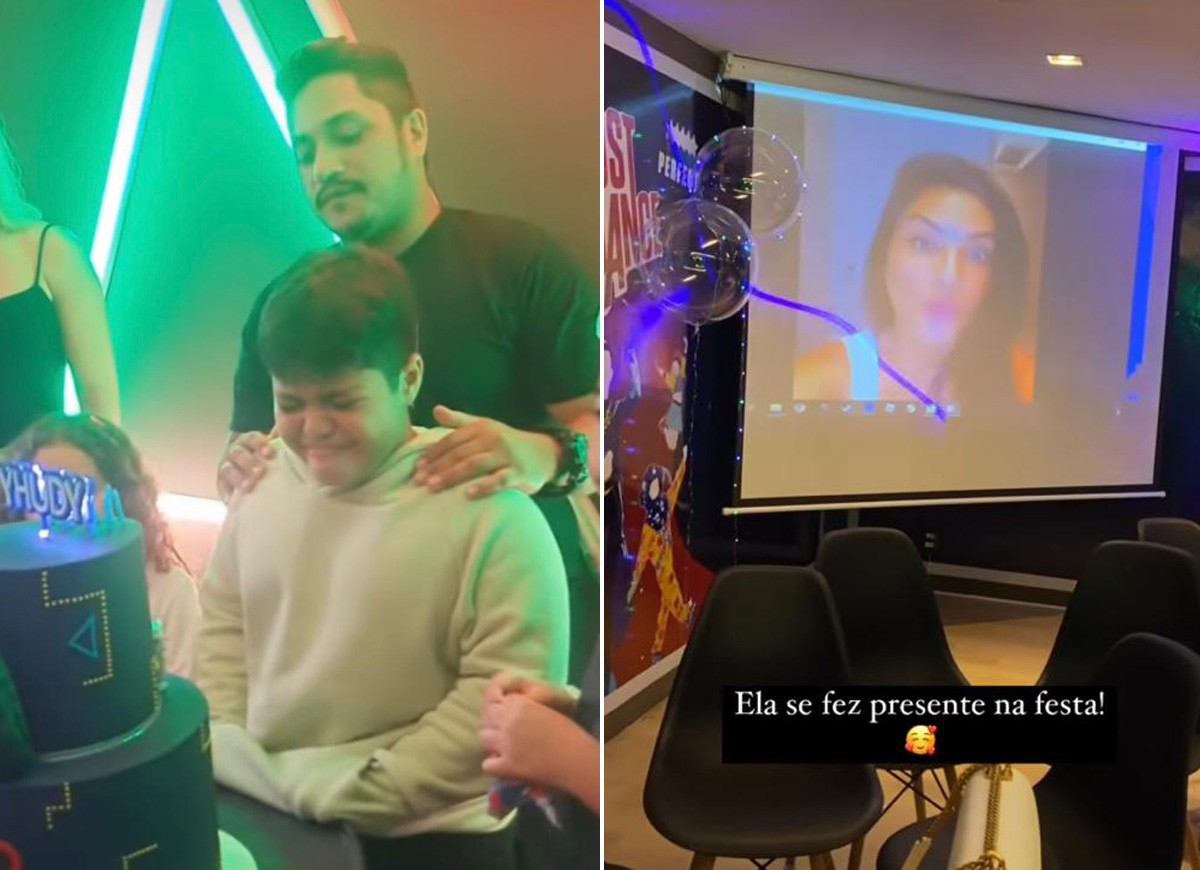 Mileide Mihaile fez festa surpresa para o filho, que caiu no choro (Foto: Reprodução/Instagram)