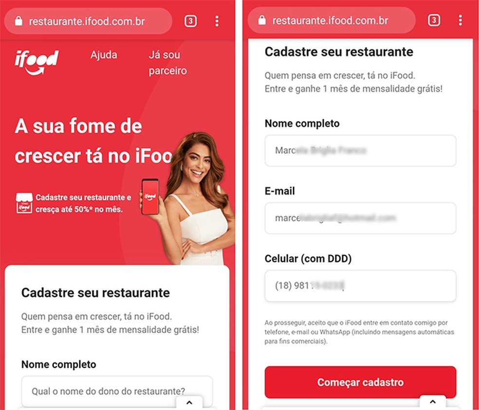 iFood é uma das empresas que intermediam a relação entre negócios e clientes — Foto: Reprodução/Marcela Franco