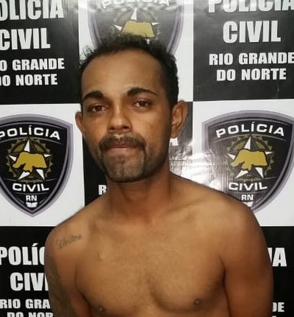 Adenilson Nunes da Silva foi preso e confessou o crime Ã  PolÃ­cia Civil do RN (Foto: DivulgaÃ§Ã£o/PolÃ­cia Civil)