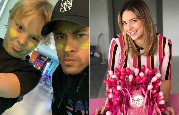 Neymar parabeniza Carol Dantas, com quem tem um filho, Davi Lucca (Foto: Reprodução / Instagram)