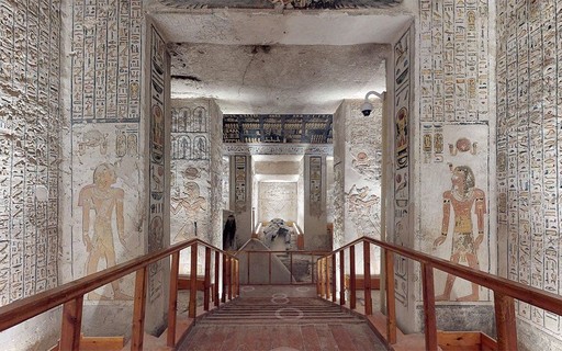 Faça um tour virtual pelo túmulo do faraó Ramsés VI, no Egito