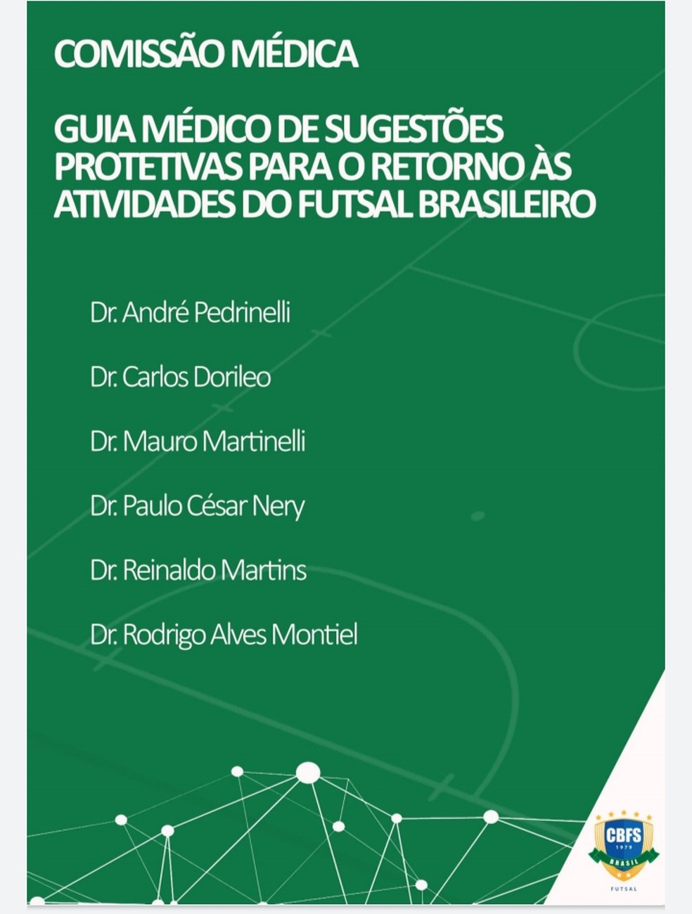 Guia médico futsal 2020 — Foto: Reprodução