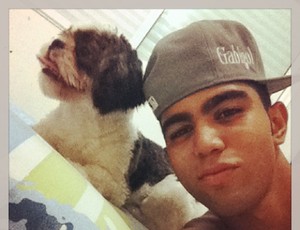 Atacante Gabigol, cachorro, Santos (Foto: Divulgação / Instagram)
