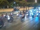 'Rolezinho' reúne centenas de motoqueiros em Niterói, RJ