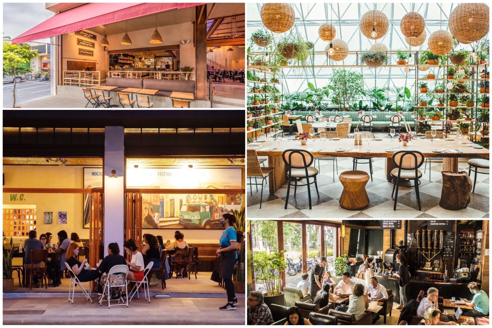 Oito bares e restaurantes de São Paulo que foram reabertos após meses fechados por causa da pandemia (Foto: Divulgação | Montagem: Casa e Jardim)